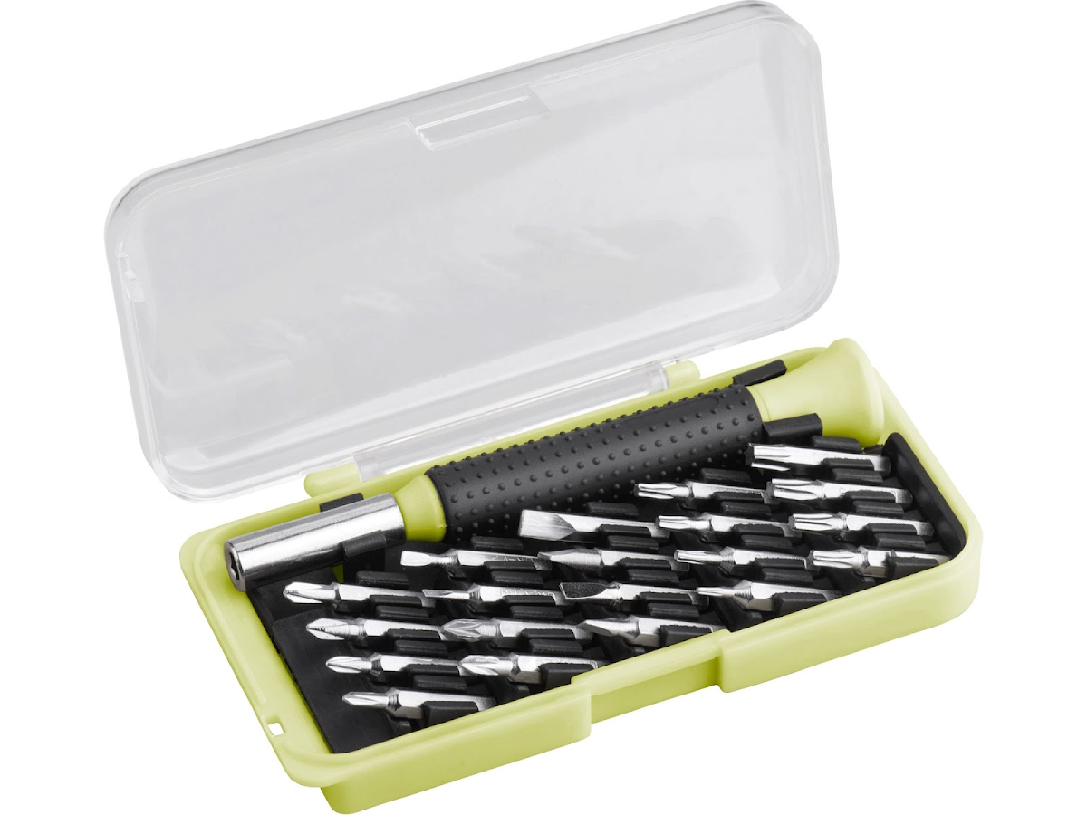 EXTOL CRAFT Šroubovák hodinářský s mini - hroty, sada 21 ks, CrV 919601