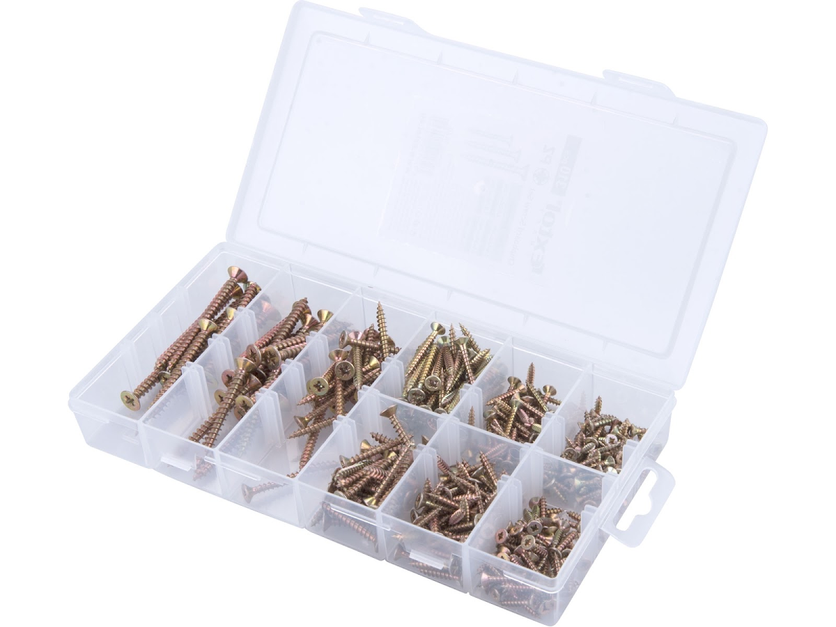 EXTOL CRAFT Vruty do dřeva 9 rozměrů, sada 310 ks 1440