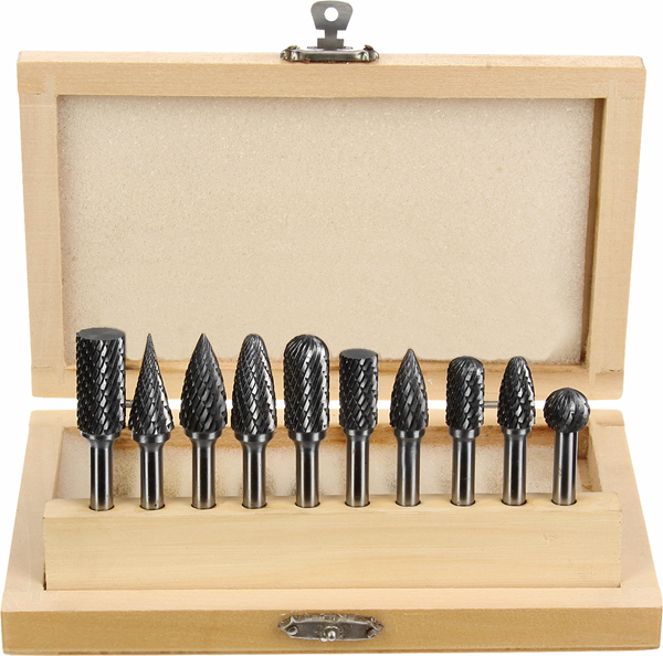 Sada karbidových fréz 10 ks C0175-007