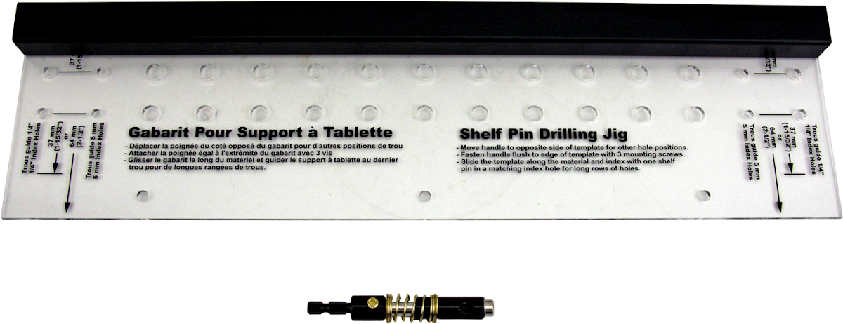 Vrtací šablona na držáky polic DS00128