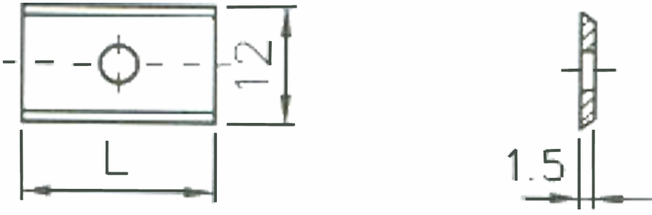 CERATIZIT Žiletka L 9,6 MDF L96MDF