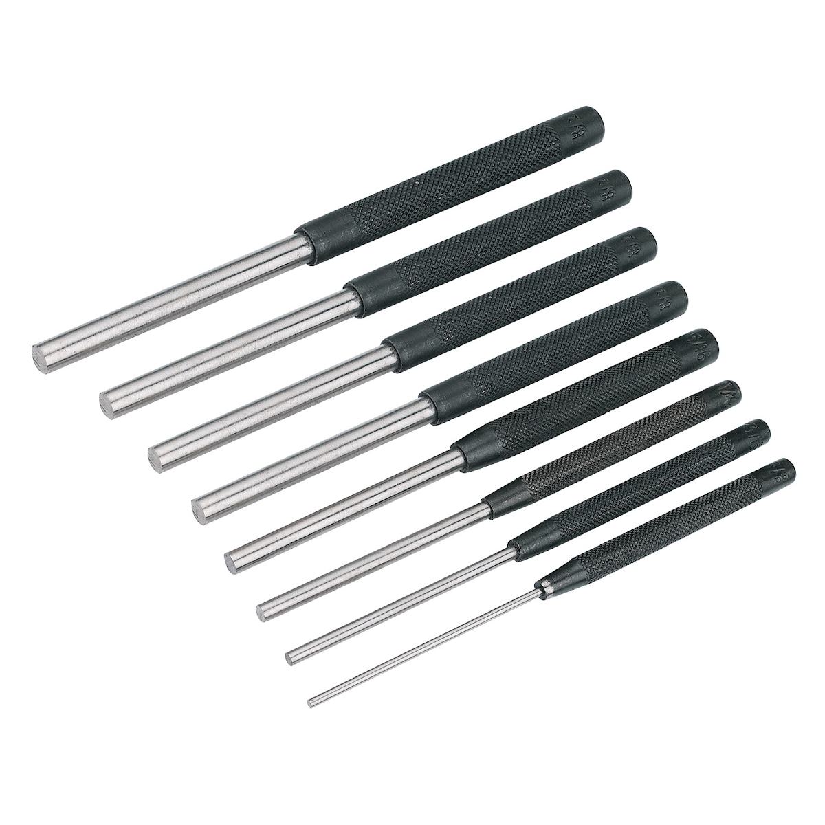Sada průbojníků 2,4 - 9,5 mm - 8 ks Silverline PC12