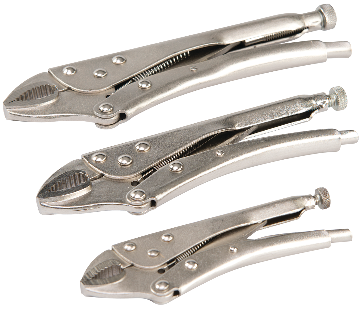 Sada samosvorných kleští 130/170/210 mm - 3 ks Silverline PL109