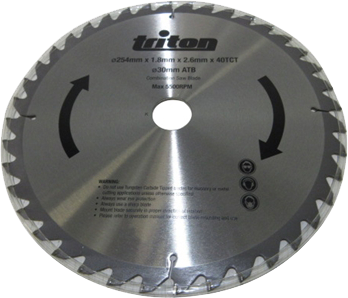 Pilový kotouč TCT 254 × 30 - 40z Triton 516919