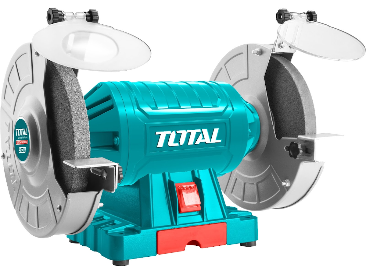 TOTAL Bruska stolní dvoukotoučová, 350 W, industrial TBG35020