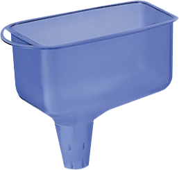 Trychtýř hranatý – odolný plast, velký objem pro dolévání 2001A