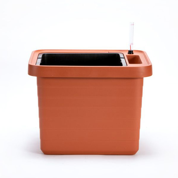 Levně Plastia Samozavlažovací velkoobjemový truhlík Berberis UNO 45 cm - terakota 714003