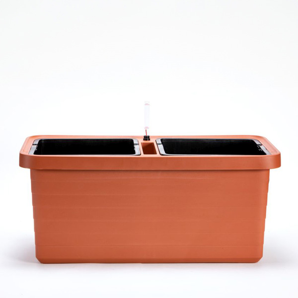 Plastia Velkoobjemový truhlík Berberis DUO 80 cm - terakota 198003