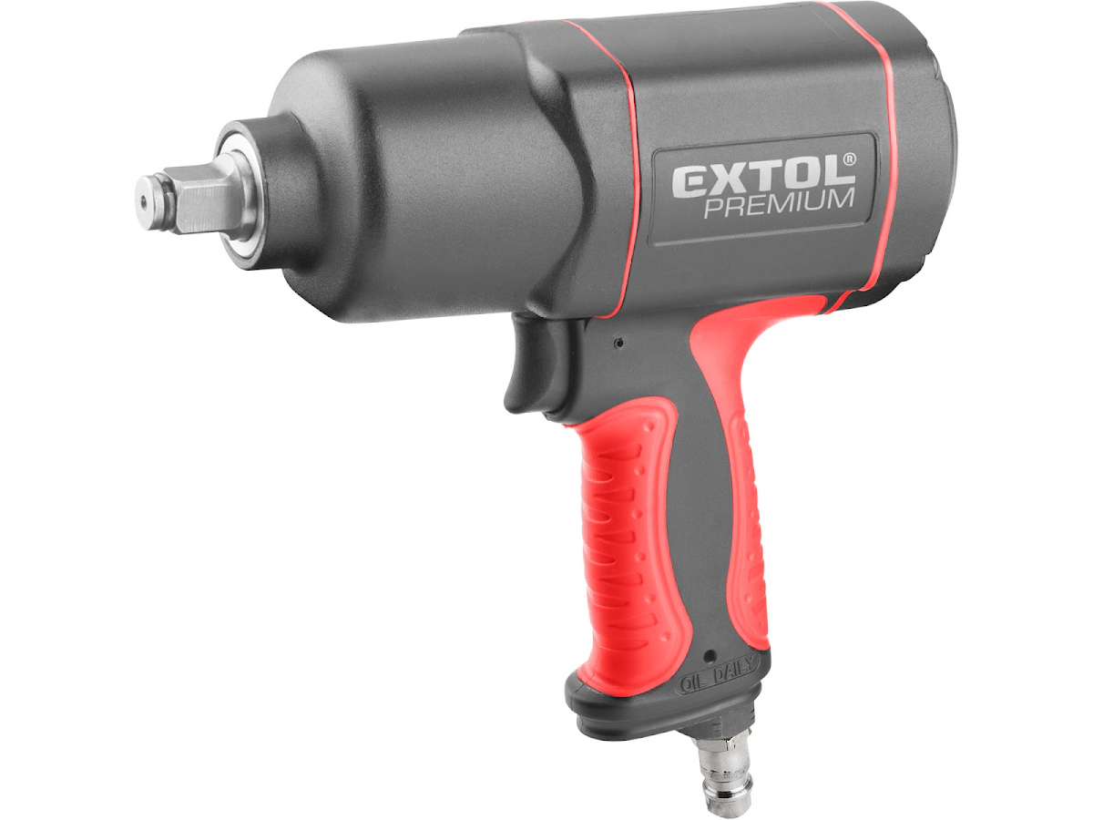 Levně Utahovák rázový, 1/2", kompozit, pneu, 800Nm, EXTOL PREMIUM 8865016