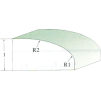 Radiusová fréza vydutá L 69,9 x 20/12R4,8 + 28,6