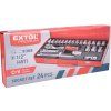 Hlavice nástrčné, sada 24 ks, 1/2" EXTOL PREMIUM