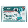 Vrtací šroubovák aku s příklepem, Brushless, 2000 mAh, industrial TOTAL