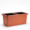 Velkoobjemový truhlík Berberis DUO 80 cm - terakota