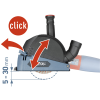 Kryt/adaptér odsávací pro řezání úhlovou bruskou, O115/125mm EXTOL PREMIUM