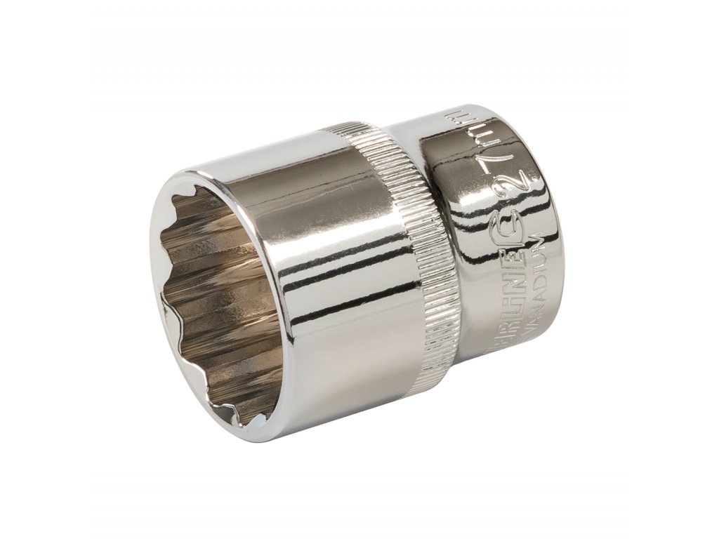 Steckschlüssel 27 mm 1/2" 12-kant, kurz Silverline