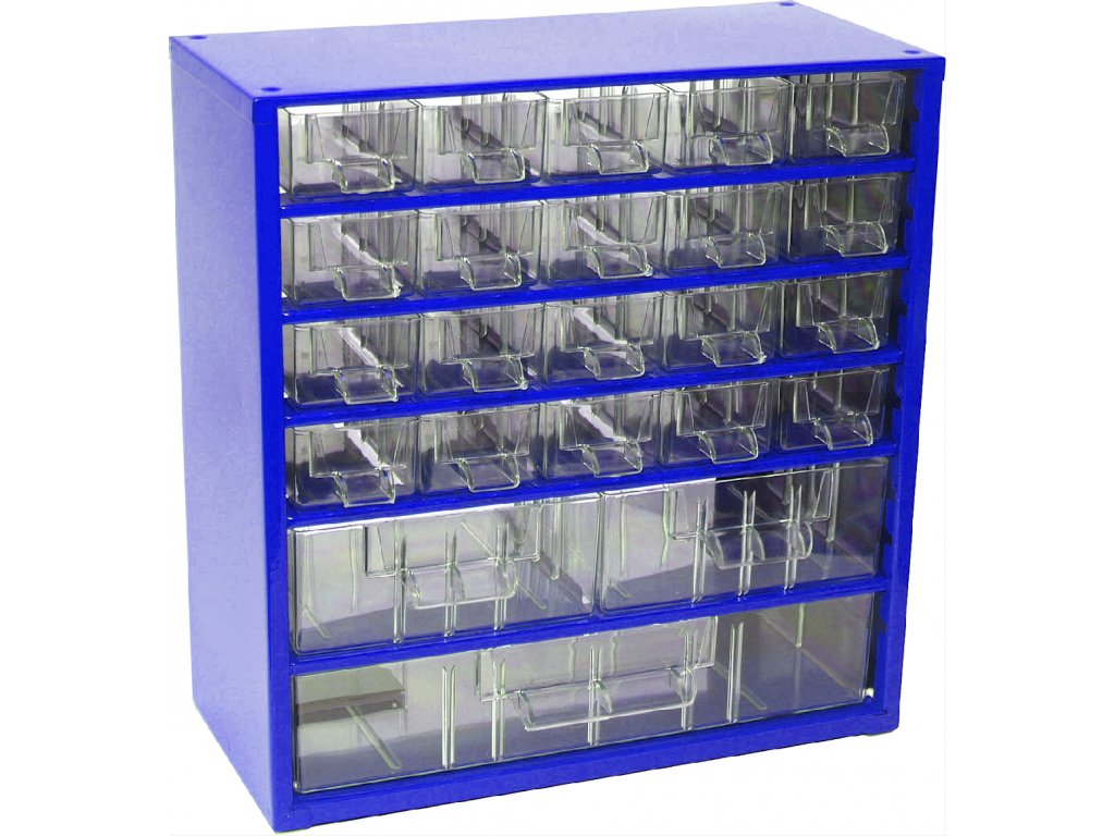 Kleinteilemagazin zur Wandmontage MEDIUM 6731, blau