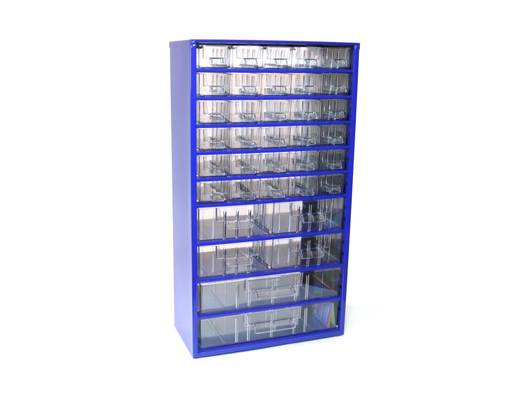 Kleinteilemagazin zur Wandmontage MAXI 6765, blau
