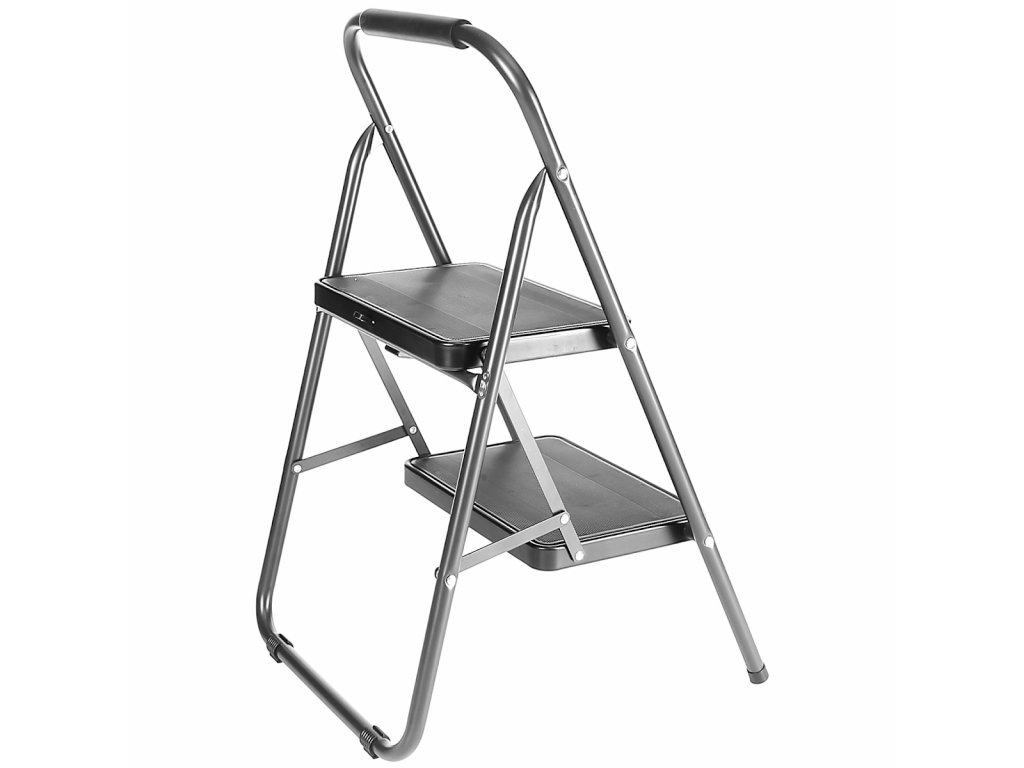 Klapptritt, 2 Stufen - 150 kg Silverline