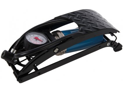 Fußpumpe mit Manometer - Einzelkolben Silverline