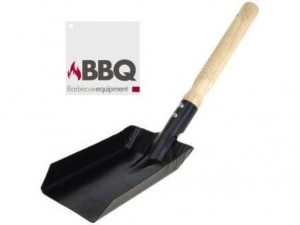 Kehrschaufel für Holzkohle/Briketts BBQ Metall-/Holzgriff