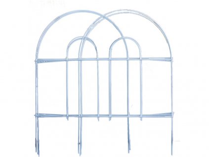 Gartenzaun 45 cmx3 m Metall/PH BÍ (7 Stück)