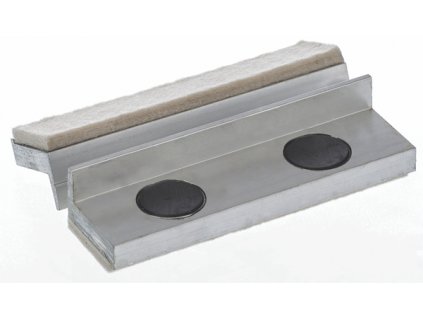 Magnetische Alu-Backen für Schraubstock - Filz