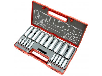 Satz von verlängerten Steckschlüsseln 20-teilig