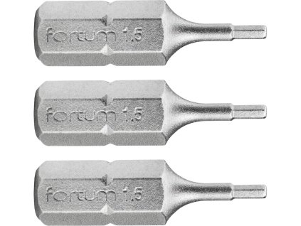 3er-Set Inbusspitze, H 1,5 × 25 mm, S2