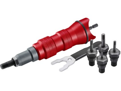 Nietbohrerbefestigung, für Blindnietmuttern M3 - M8, CrMoV