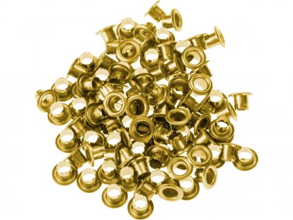Ösen - Druckknöpfe, Set à 100 Stück, Farbe Goldmessing