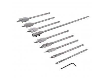 Flachbohrer-Set 6 - 32 mm - 10-tlg. Silverline