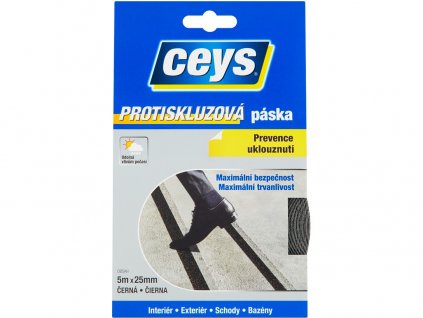 Anti-Rutsch-Klebeband 25 mmx5 m SCHWARZ TACKCEYS