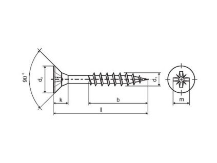 Einfach-Halbgewindeschraube 6,0 × 80 mm ZZ (200 Stück)
