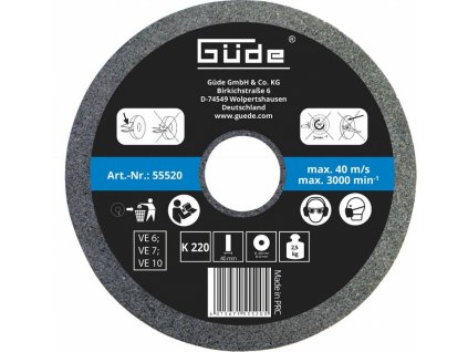 Schleifscheibe für den Nassschliff 200 x 40 x 20 mm/K220