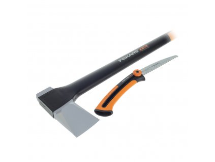 Set FISKARS Axt X25 1015643 + Säge SW73 1000613 1025437