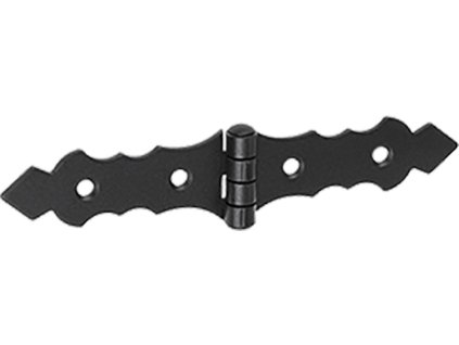 Französisches Zierscharnier 150 × 34 × 2 mm ZOF 150 SCHWARZ