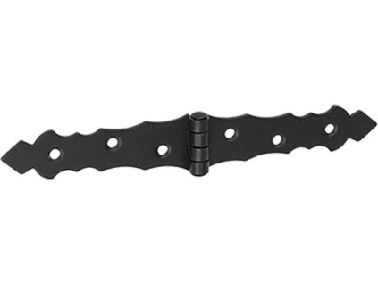 Französisches Zierscharnier 200 × 34 × 2 mm ZOF 200 SCHWARZ