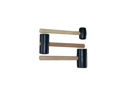 Gummihammer 400 g, 55 mm, Holzgriff
