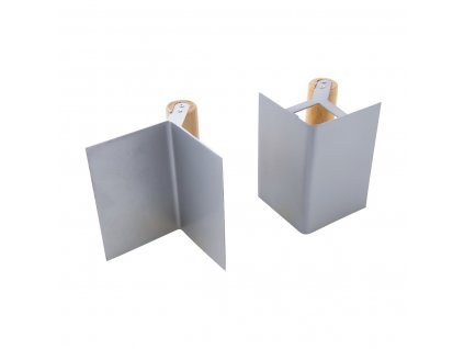 Eckkelle 125 × 80 mm - 2 Stück Silverline