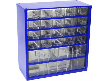 Kleinteilemagazin zur Wandmontage MEDIUM 6731, blau