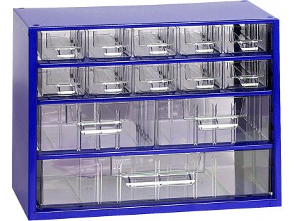 Kleinteilemagazin zur Wandmontage MINI 6761, blau