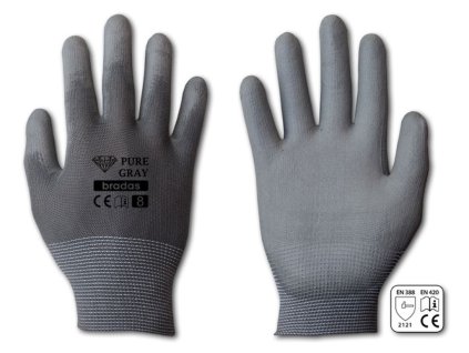 Handschuhe PURE GRAY PU 10