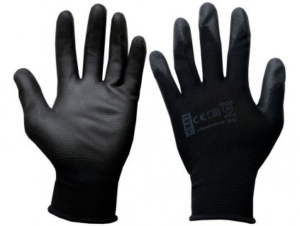 Handschuhe PURE BLACK PU 10