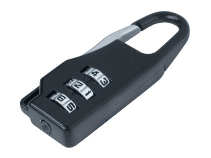 Zahlenschloss mit Dreifachen. Code, 21,5 × 60 mm