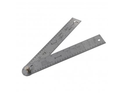 Winkelmesser mit Lineal 600 mm Silverline