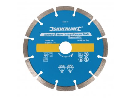 Segmentierte Diamanttrennscheibe 150 mm Silverline