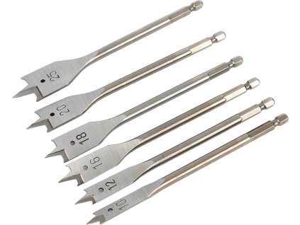 Bohrer flache für Holz Satz 6 Stück