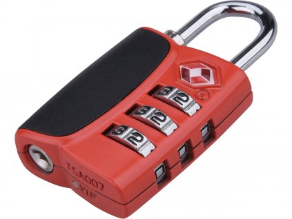 Tsa-Zahlenschloss mit dreistelligem Code, 61 × 32 × Dicke 14 mm