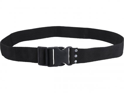 Schwarzer Nylongürtel, Breite 5 cm × Länge 122 cm, Kunststoff. Schnalle, Nylon