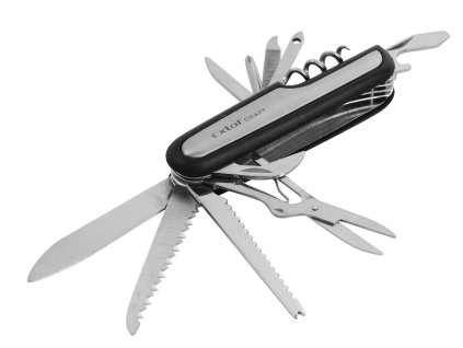 Taschenmesser 11-teilig, Edelstahl, 90 mm